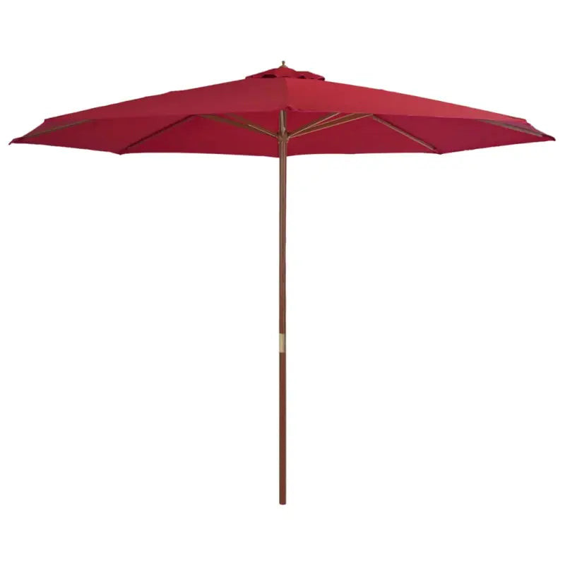 Houten paal parasol voor schaduw en UV-bescherming - Bordeauxrood / 1 - Parasols en zonneschermen