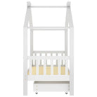 Houten peuterbed met lade in massief grenenhout met boomhut-stijl - Peuter- & kinderbedden
