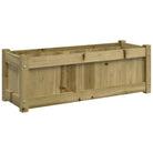 Houten plantenbak van geïmpregneerd grenenhout voor tuin en balkon - Bloempotten & plantenbakken