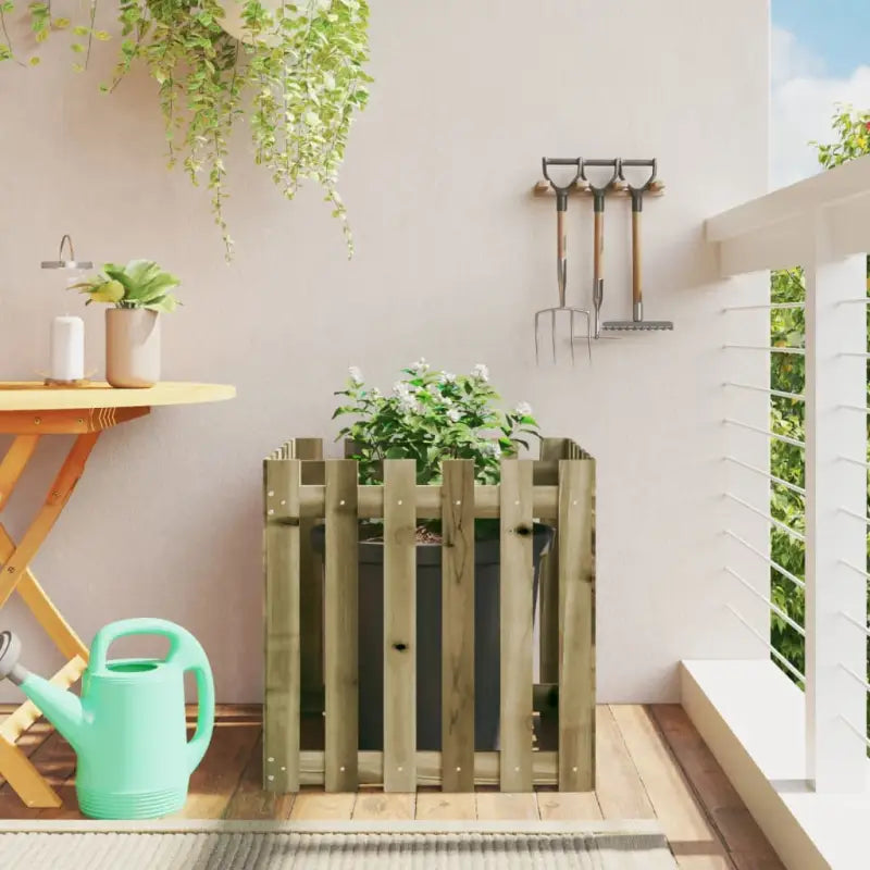 Houten plantenbak van geïmpregneerd grenenhout voor tuin en interieur - Bloempotten & plantenbakken