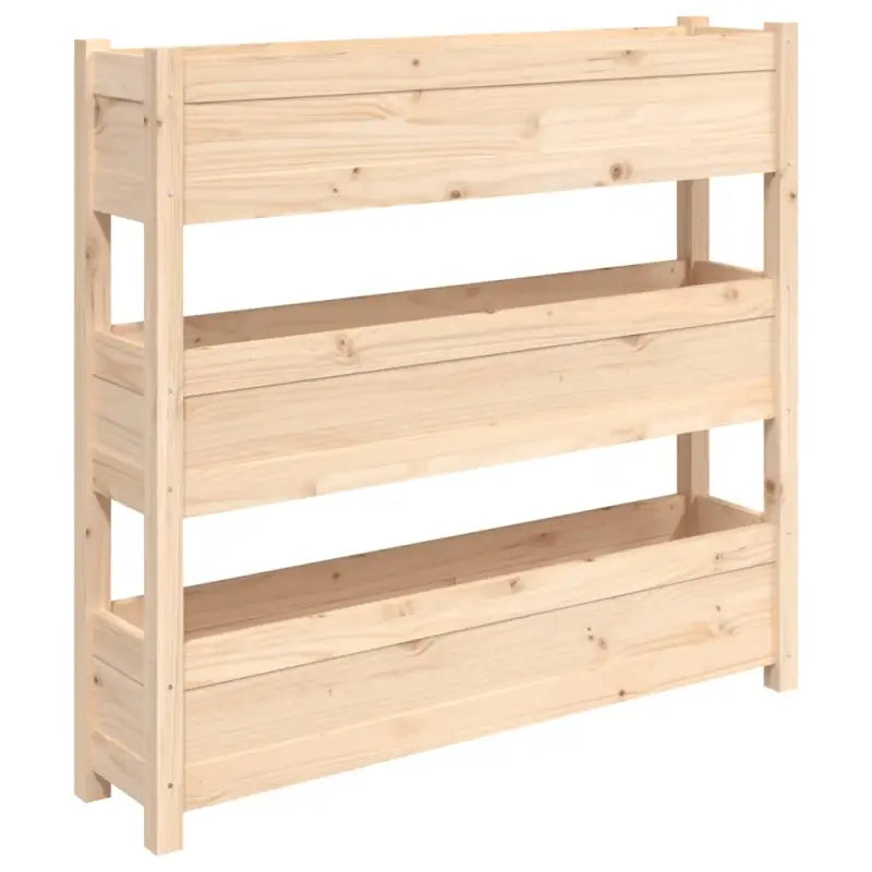 Houten plantenbak van massief grenenhout voor binnen en buiten gebruik - Bloempotten & plantenbakken