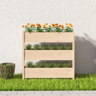 Houten plantenbak van massief grenenhout voor binnen en buiten gebruik - Bloempotten & plantenbakken
