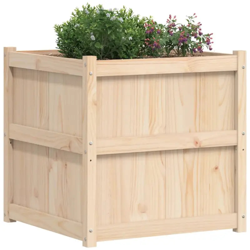 Houten plantenbak van massief grenenhout voor tuin en balkon - Bloempotten & plantenbakken