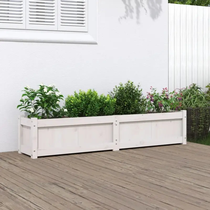 Houten plantenbak van massief grenenhout voor tuin en balkon decoratie - Bloempotten & plantenbakken