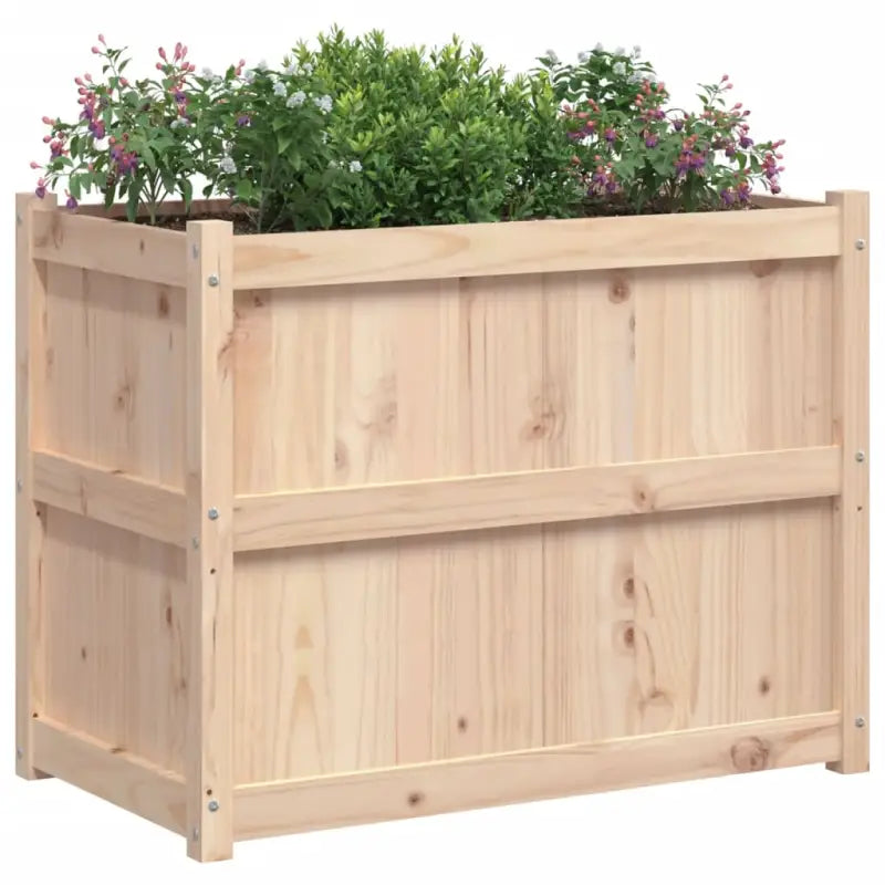 Houten plantenbak van massief grenenhout voor tuin en balkon - Bloempotten & plantenbakken