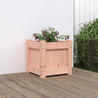 Houten plantenbakken van geïmpregneerd grenenhout voor tuin en balkon - Natuurlijk douglashout / 1 - Bloempotten &