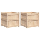 Houten plantenbakken van massief grenenhout voor tuin en balkon decoratie - Bloempotten & plantenbakken