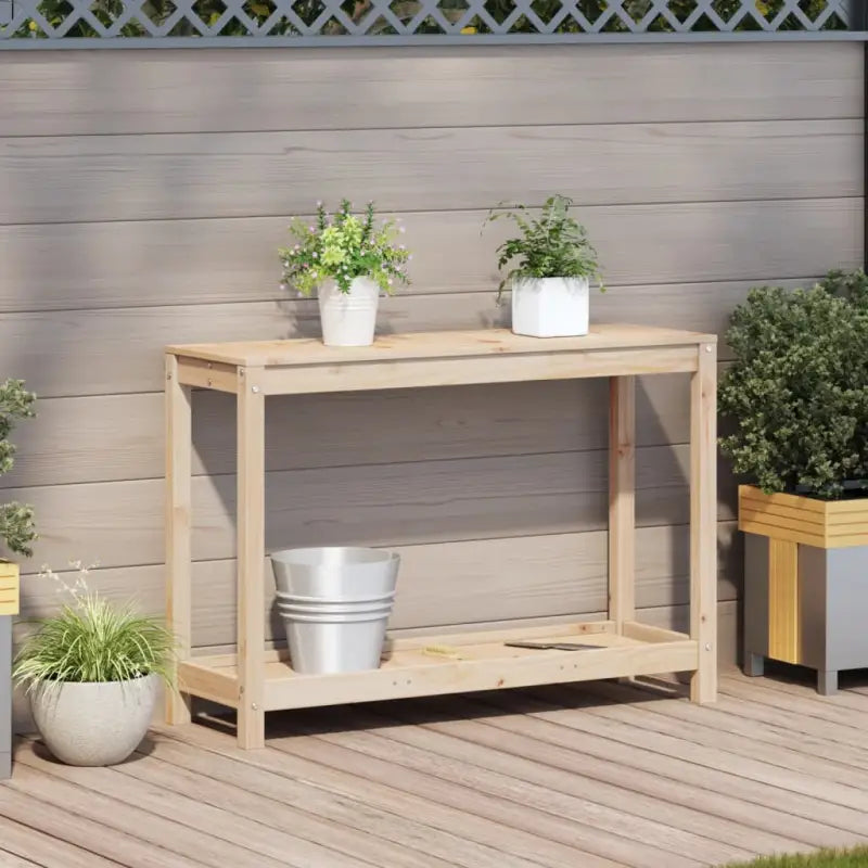 Houten plantenstandaard van massief grenenhout voor binnen en buiten - Plantenstandaarden