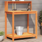 Houten Plantenstandaard van massief grenenhout voor binnen en buiten - Bruin / 82,5 x 50 x 109,5 cm / 1