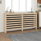 Houten radiatorombouw van massief grenenhout voor decoratie en extra plankruimte - Naturel / 169 x 19 x 84 cm / 1