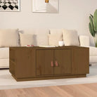Houten salontafel van massief grenenhout voor een verfijnde uitstraling - Honingbruin / 1 - Salontafels