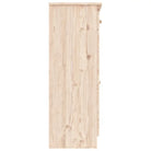 Houten schoenenkast van massief grenenhout met houten knoppen - Naturel / 1 - Schoenenrekken