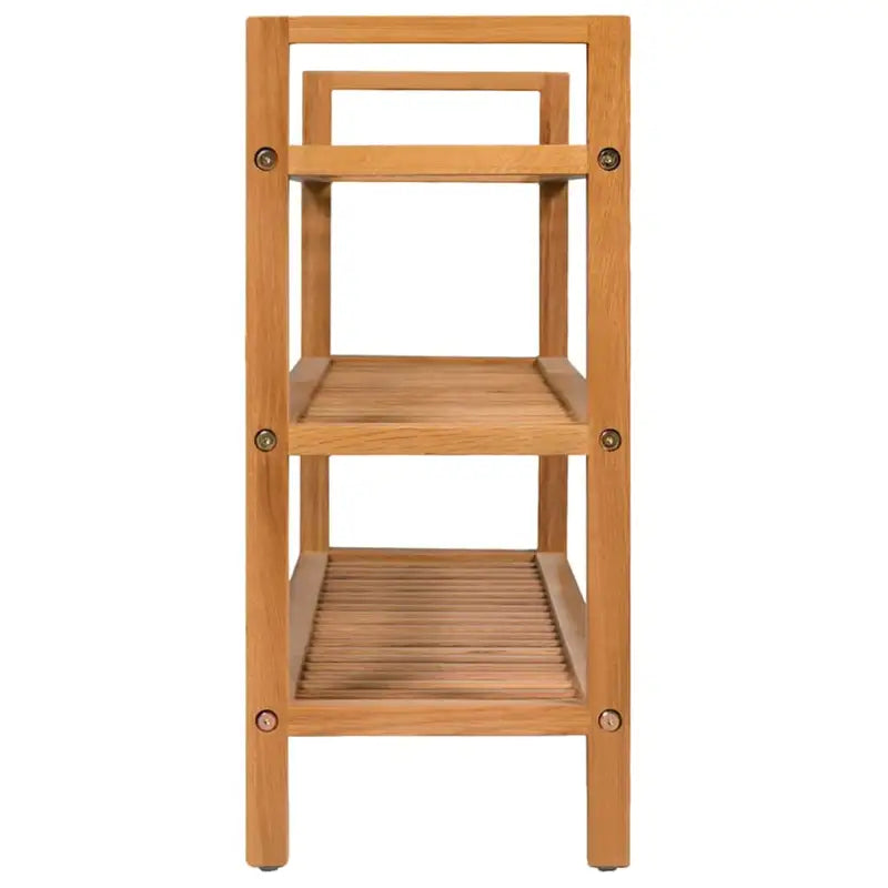 Houten schoenenrek van massief eikenhout met rustieke stijl - 1 / 60 cm / 100 cm - Schoenenrekken