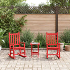 Houten Schommelstoel voor Buiten met Stevige Populierenhouten Frame - Rood / 2 - Schommelstoelen