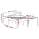 Houten seniorenbed van massief grenenhout voor een goede nachtrust - Bedden & bedframes