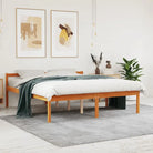 Houten seniorenbed van massief grenenhout voor een goede nachtrust - Wasbruin / 160 x 200 cm - Bedden & bedframes