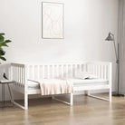 Houten slaapbank in massief grenenhout voor gasten blijven slapen - Wit / 100 x 200 cm - Bedden & bedframes
