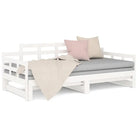 Houten slaapbank met massief grenenhout en handige totale afmetingen - Bedden & bedframes