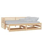 Houten Slaapbank van Massief Grenenhout met Goede Afmetingen - Bruin - Bedden & bedframes