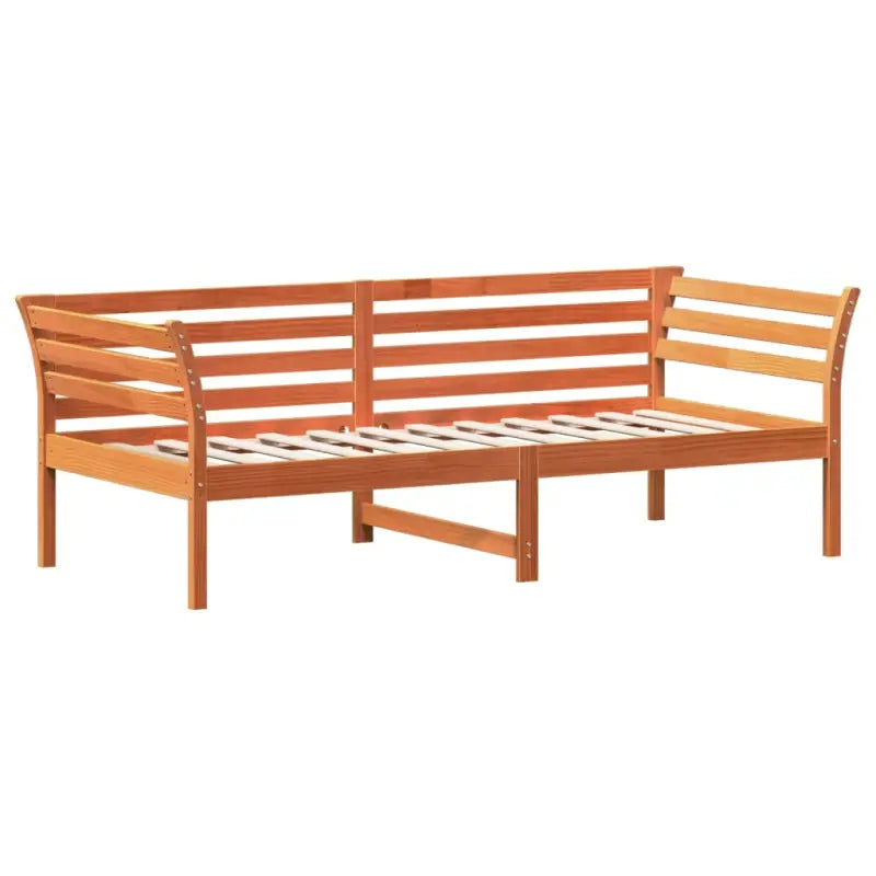 Houten slaapbank van massief grenenhout met multiplex lattenbodem - Bedden & bedframes