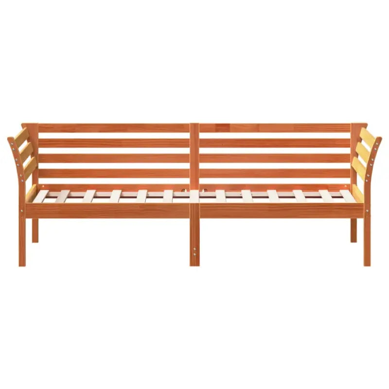 Houten slaapbank van massief grenenhout met multiplex lattenbodem - Bedden & bedframes