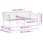 Houten slaapbank van massief grenenhout met multiplex lattenbodem - Bedden & bedframes