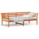 Houten slaapbank van massief grenenhout met multiplex lattenbodem - Bedden & bedframes