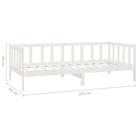 Houten slaapbank van massief grenenhout voor gasten en zitruimte - Bedden & bedframes