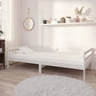 Houten slaapbank van massief grenenhout voor logees en lounge - Wit - Bedden & bedframes