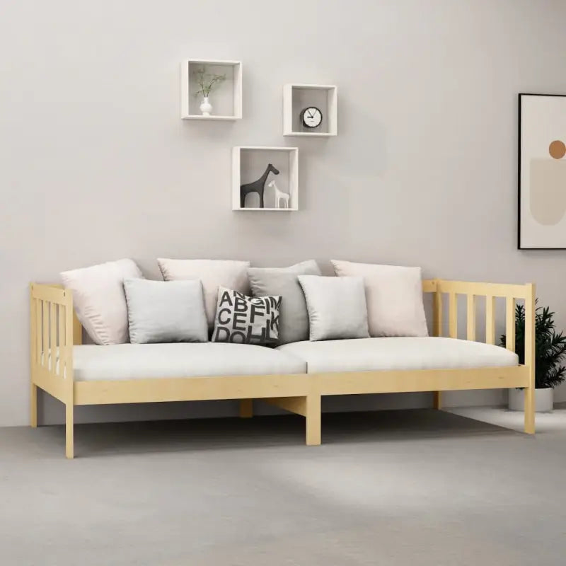 Houten slaapbank van massief grenenhout voor logees en zitcomfort - Bedden & bedframes