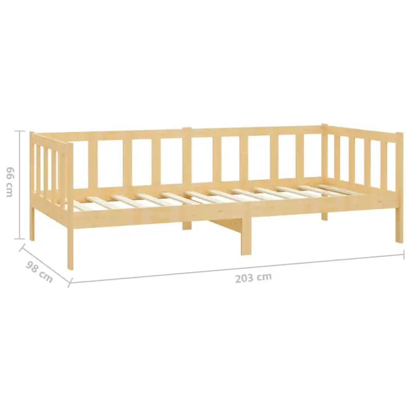 Houten slaapbank van massief grenenhout voor logés en daggebruik - Bedden & bedframes