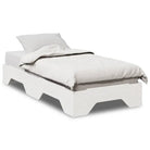 Houten stapelbaar bedframe van massief grenenhout voor twee bedden - Wit / 80 x 200 cm - Bedden & bedframes