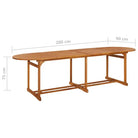 Houten Tafel van Massief Acaciahout voor Buiten Tuin Terras of Patio - Tuintafels