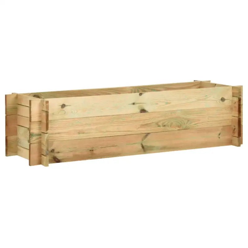 Houten tuinbak voor bloemen en groenten voor terras of tuin - Bruin / 120 cm / 1 - Bloempotten & plantenbakken