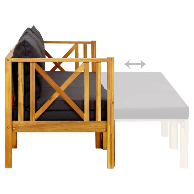 Houten tuinbank van massief acaciahout voor binnen en buiten - Tuinbanken