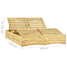 Houten tuinbed met kussens voor rustieke buitenstijl - Ligstoelen