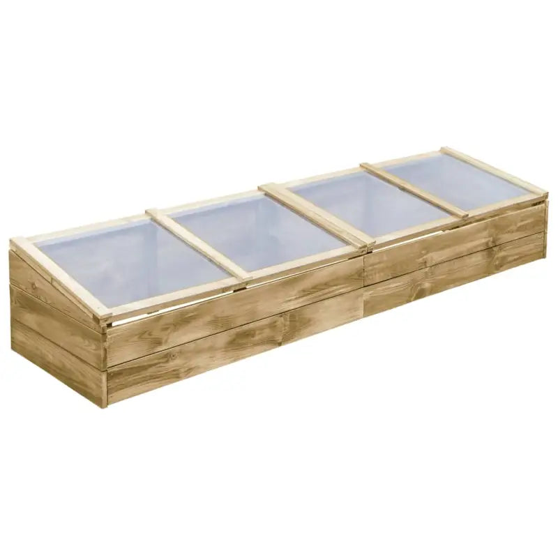 Houten Tuinkas voor Bloemen en Planten Bedden - 200 x 50 x 35 cm / 1 - Tuinkassen