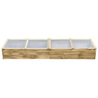 Houten Tuinkas voor Bloemen en Planten Bedden - 200 x 50 x 35 cm / 1 - Tuinkassen