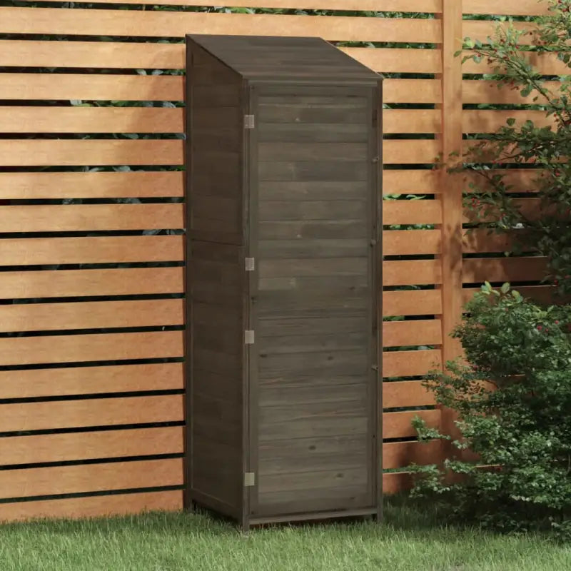 Houten Tuinschuur van Massief Vurenhout voor Buitenruimte - Antraciet / 55 x 52 x 174.5 cm / 1 - Tuinhuizen