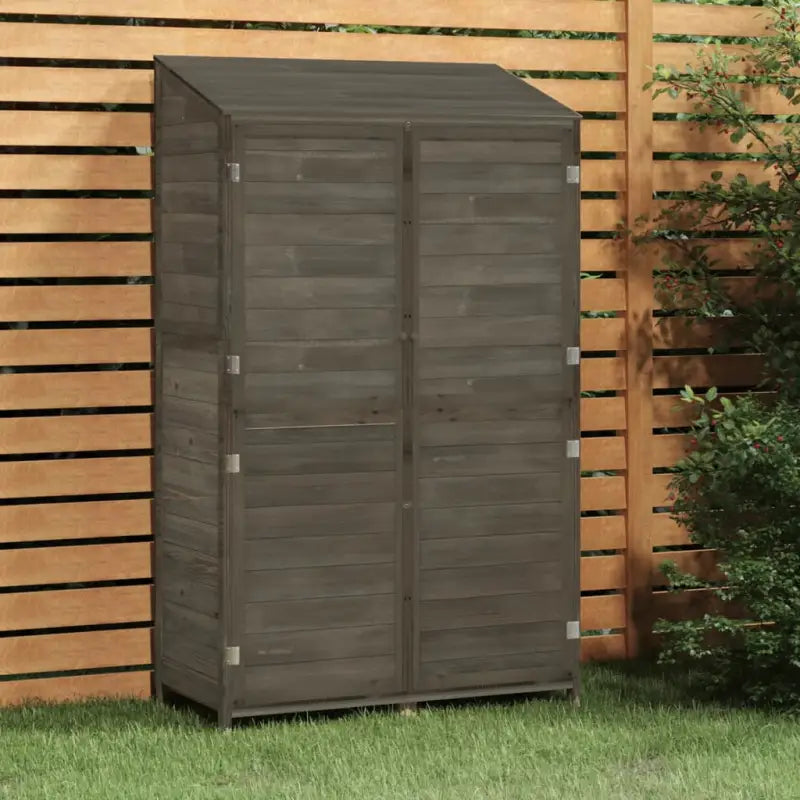 Houten Tuinschuur van Massief Vurenhout voor Buitenruimte - Antraciet / 102 x 52 x 174.5 cm / 1 - Tuinhuizen