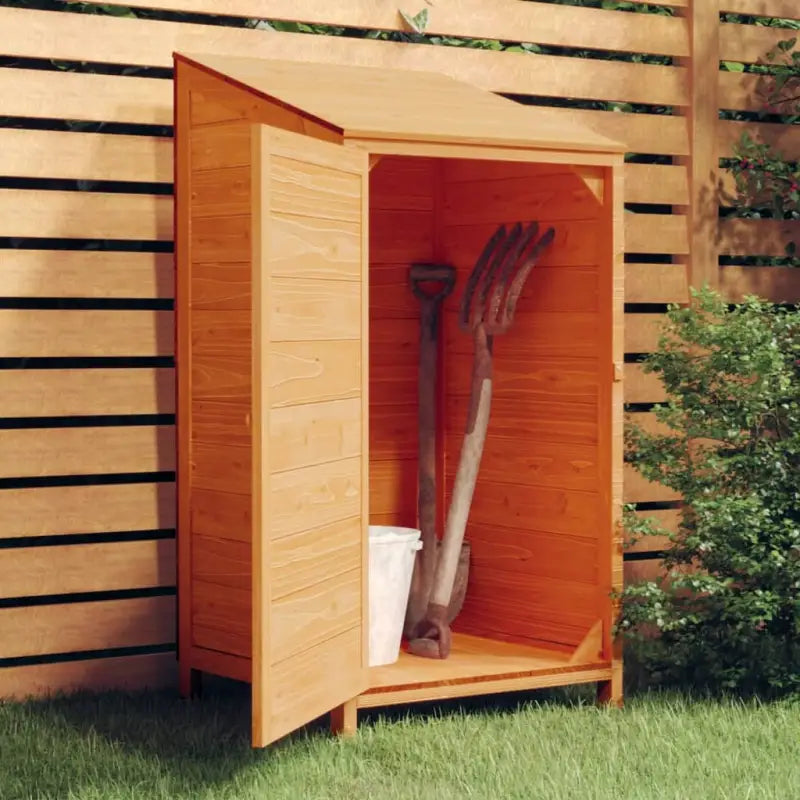 Houten Tuinschuur van Massief Vurenhout voor Buitenruimte - Bruin / 55 x 52 x 112 cm / 1 - Tuinhuizen