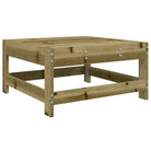 Houten tuinset met geïmpregneerd grenenhout en voetenbank salontafel - Tuinsets