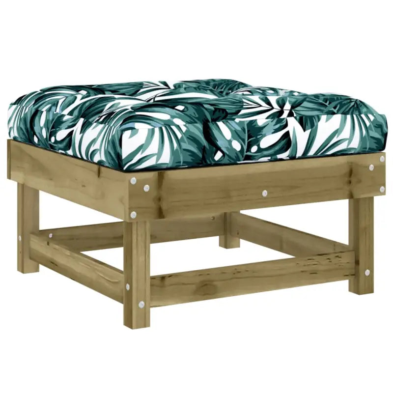 Houten Tuinset met voetenbank en salontafel voor gezellige buitenruimte - Tuinsets