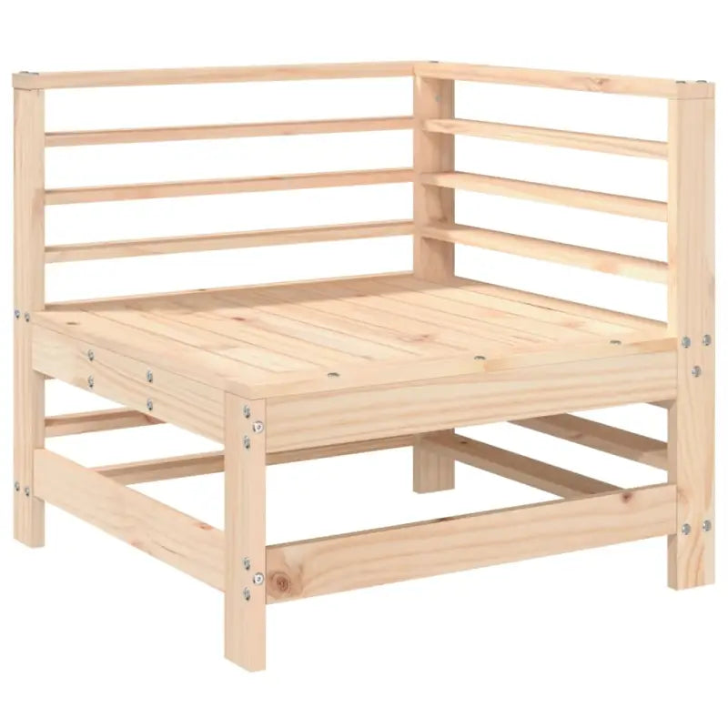 Houten tuinset van massief grenenhout met voetenbank en salontafel - Tuinsets
