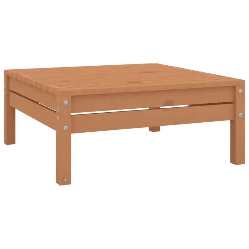 Houten tuinset van massief grenenhout met voetenbank en tafel - Tuinsets