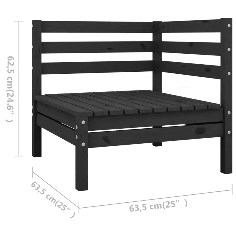 Houten tuinset van massief grenenhout voor ontspanning en gezelligheid - Tuinsets