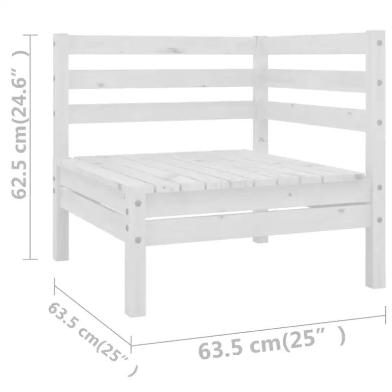 Houten tuinset van massief grenenhout voor ontspanning en samenzijn - Tuinsets