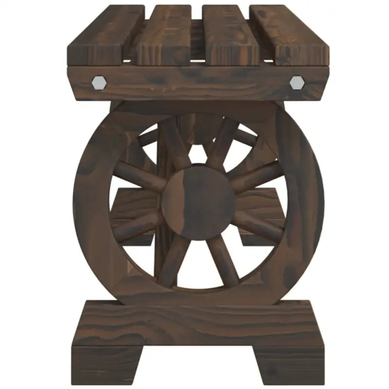 Houten tuinset van massief vurenhout met gebrande uitstraling - Tuinsets