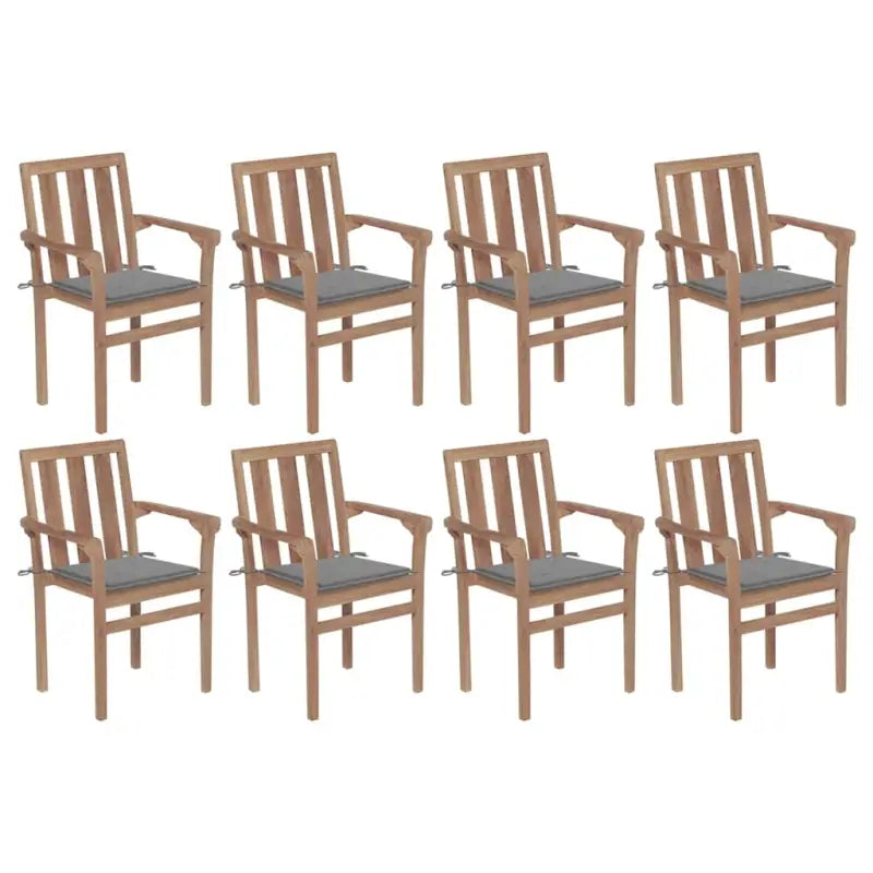 Houten tuinstoelen set met hard teakhout en fijn geschuurde afwerking - Tuinstoelen