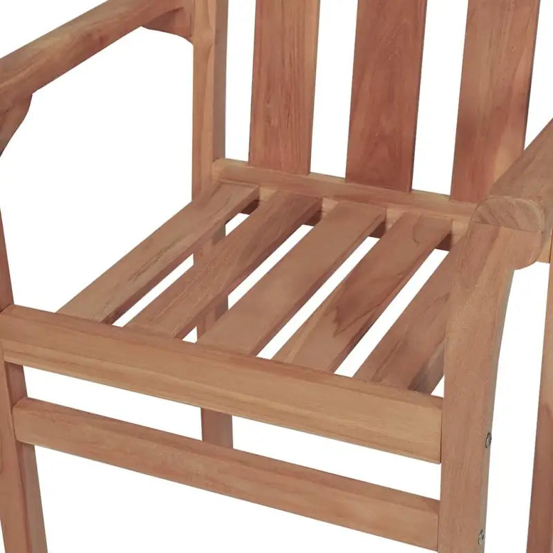 Houten tuinstoelen set met hard teakhout en fijn geschuurde afwerking - Tuinstoelen
